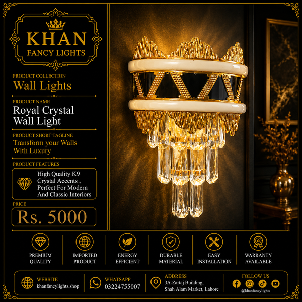 Royal Crystal Wall Light