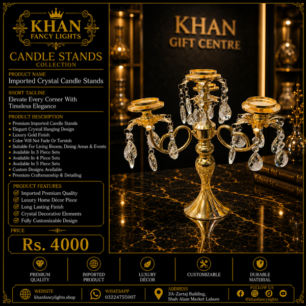 Crystal Candle Stands