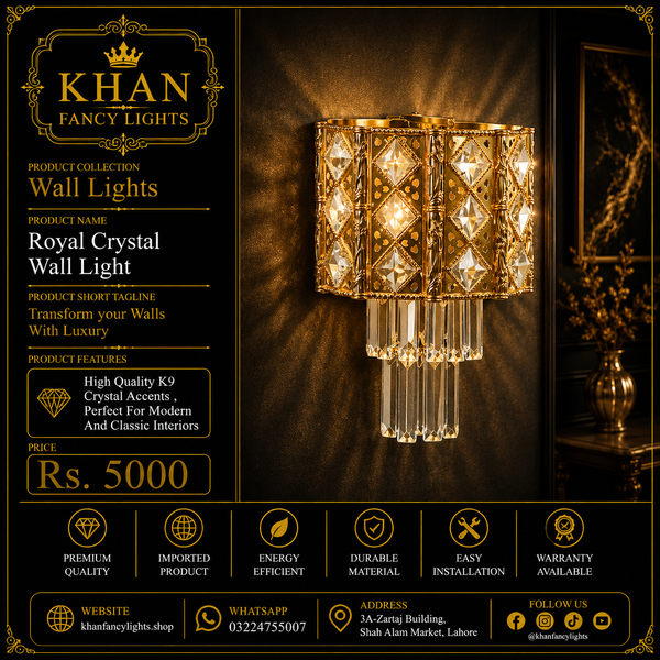 Royal Crystal Wall Light